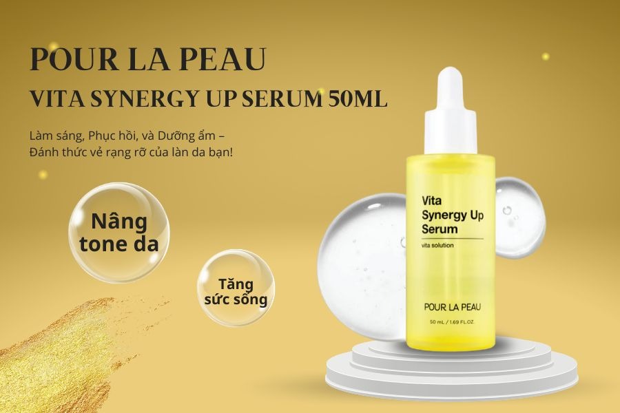 Tinh chất dưỡng da Pour La Peau Vita Synergy Up Serum 50ml