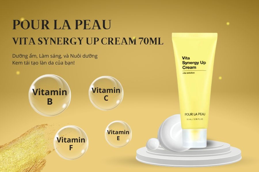 Kem dưỡng trắng da Pour La Peau Vita Synergy Up Cream 70ml