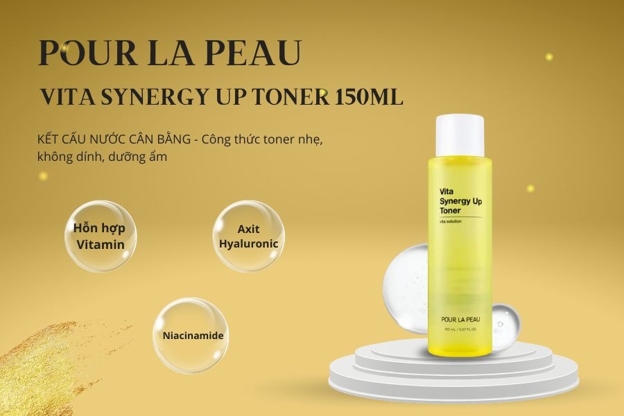 Nước hoa hồng Pour La Peau Vita Synergy Up Toner 150ml