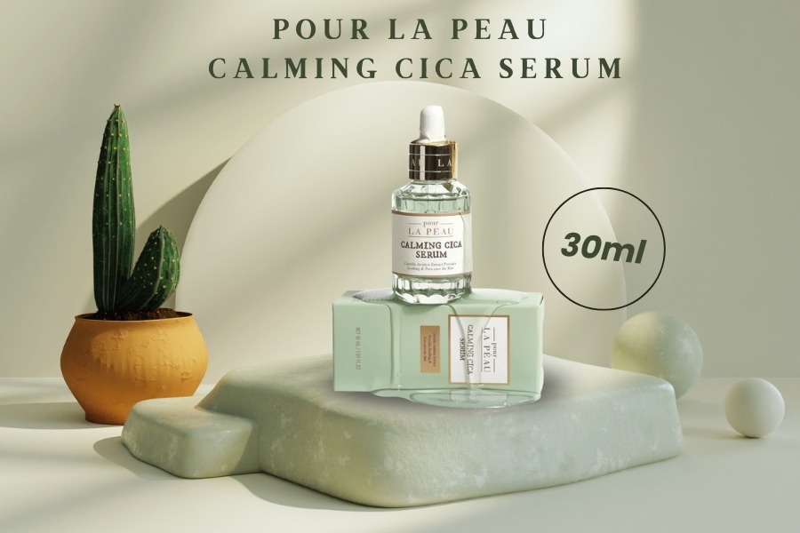 Tinh chất đưỡng cho da nhạy cảm Pour La Peau Calming Cica Serum 30ml