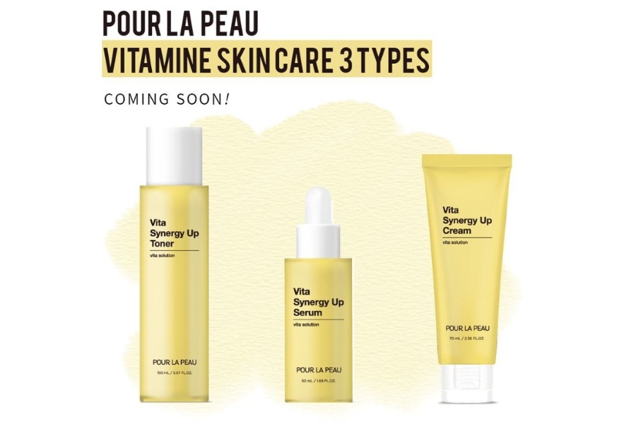 Bộ dưỡng trắng chứa vitamin C Pour La Peau Vita Synergy Up 3 items