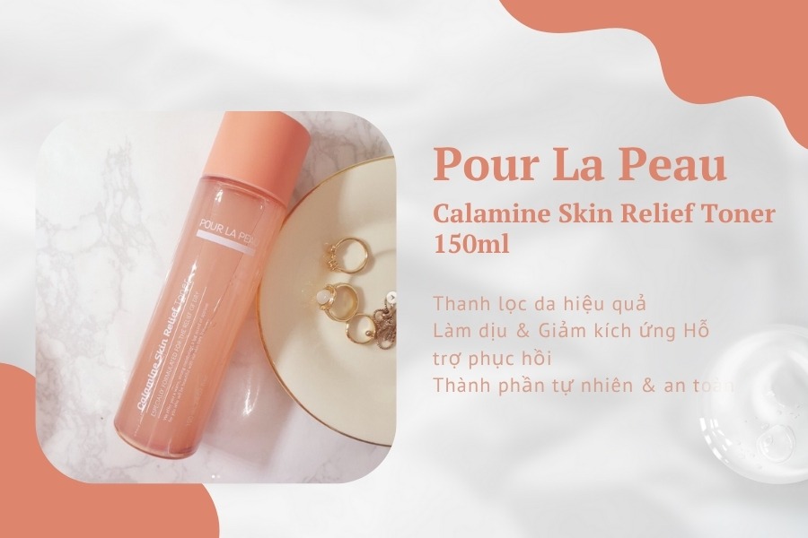 Nước hoa hồng cấp ẩm Pour La Peau Calamine Skin Relief Toner 150ml