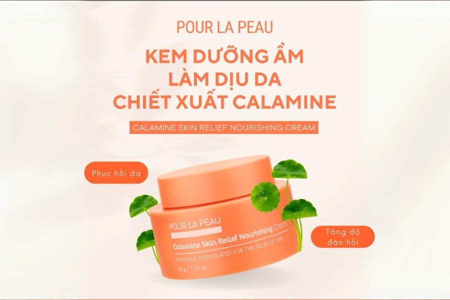 Kem dưỡng ẩm Pour La Peau Calamine Skin Relief Nourishing Cream 50g
