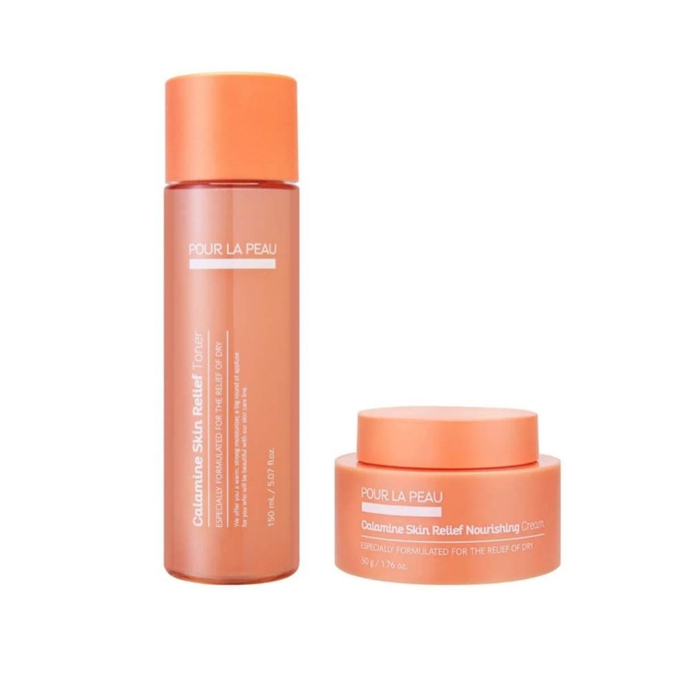 Bộ dưỡng ẩm nuôi dưỡng phục hồi da Pour La Peau Calamine Skin Relief 2 Items