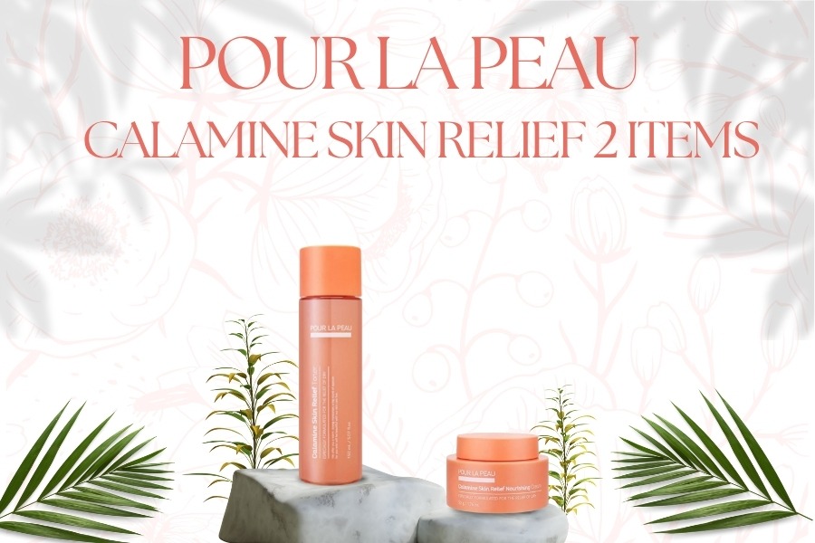 Bộ dưỡng ẩm nuôi dưỡng phục hồi da Pour La Peau Calamine Skin Relief 2 Items