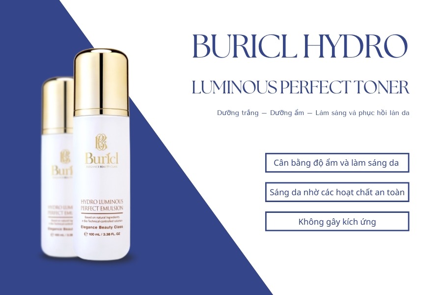 Sữa dưỡng trắng da Buricl Hydro Luminous Perfect Emulsion 100ml