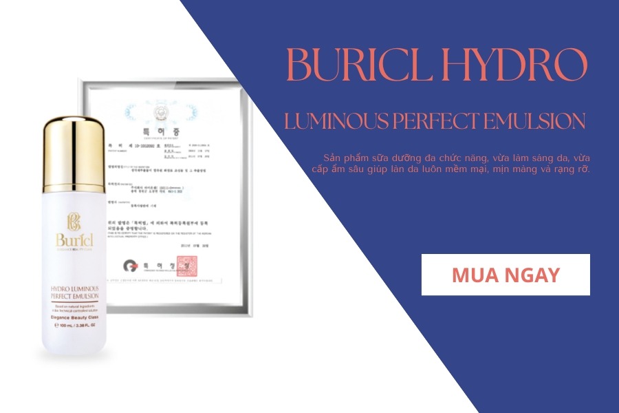 Sữa dưỡng trắng da Buricl Hydro Luminous Perfect Emulsion 100ml