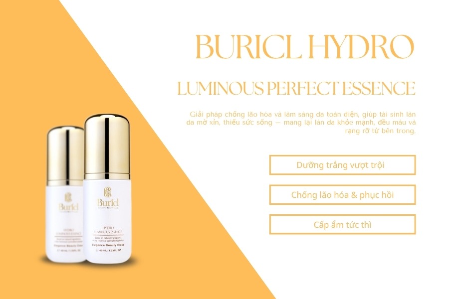 Tinh chất dưỡng trắng da chống lão hóa Buricl Hydro Luminous Perfect Essence 40ml
