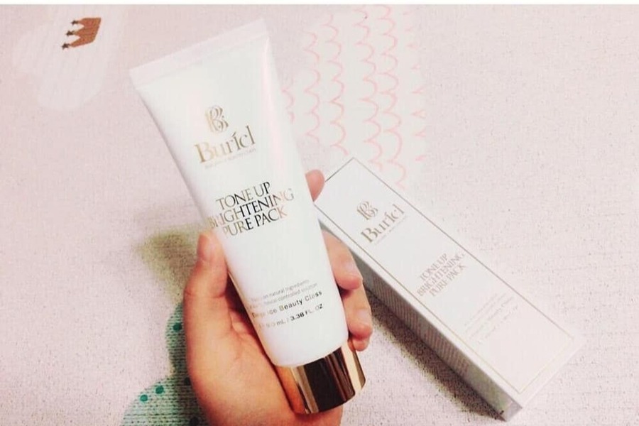 Mặt nạ dưỡng trắng da Buricl Tone up Brightening Pure Pack 100ml