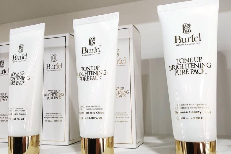 Mặt nạ dưỡng trắng da Buricl Tone up Brightening Pure Pack 100ml