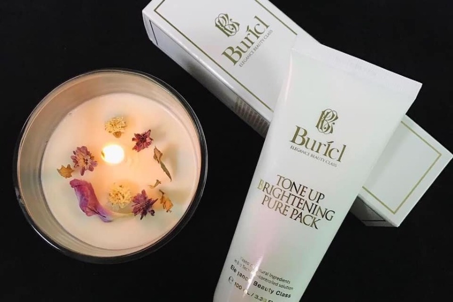 Mặt nạ dưỡng trắng da Buricl Tone up Brightening Pure Pack 100ml