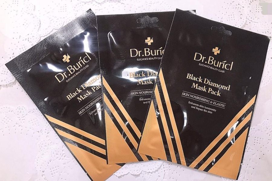 Mặt nạ dưỡng trắng sáng chống lão hóa Dr.Buricl Black Diamond Mask Pack 20g