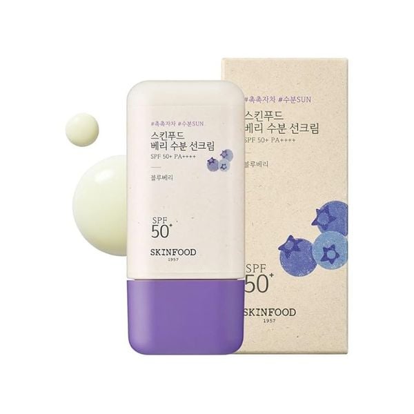 Kem chống nắng dưỡng ẩm chống lão hóa chiết xuất việt quất Skinfood Berry Moisturizing Sun Cream 50+ PA++++ 50ml 1