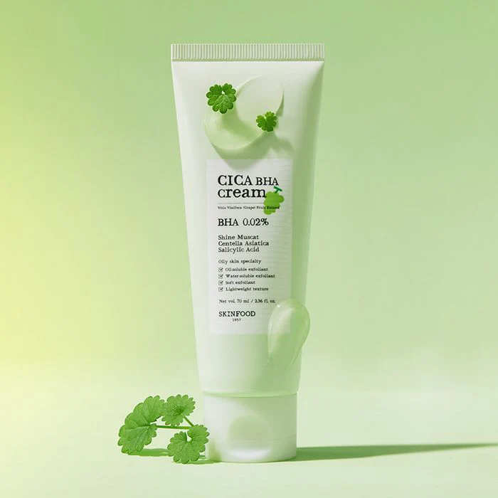 Kem dưỡng da trị mụn Skinfood Cica BHA Cream 70ml 1