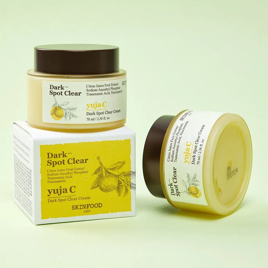 Kem dưỡng trắng da chống lão hóa chứa Vitamin C Skinfood Yuja C Dark Spot Clear Cream 70ml 1