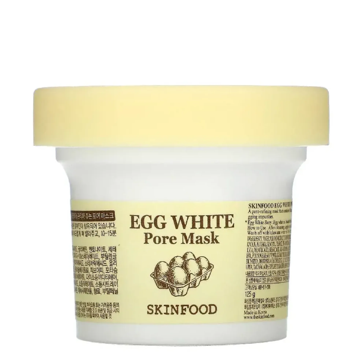 Mặt nạ dưỡng trắng da chiết xuất lòng trắng trứng Skinfood Egg White Pore Mask 120g