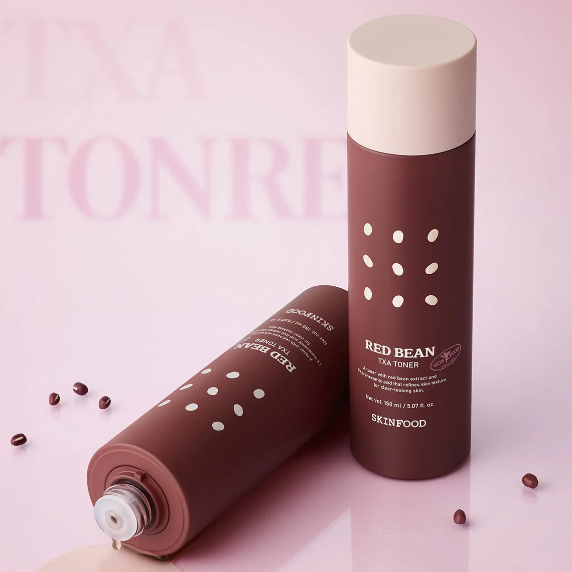 Nước hoa hồng dưỡng chống lão hóa da chiết xuất đậu đỏ Skinfood Red Bean Tranexamic Acid Toner 150ml 1