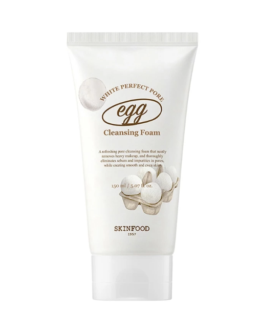 Sữa Rửa Mặt Se Khít Lỗ Chân Lông Skinfood Egg White Perfect Pore Cleansing Foam 150ml