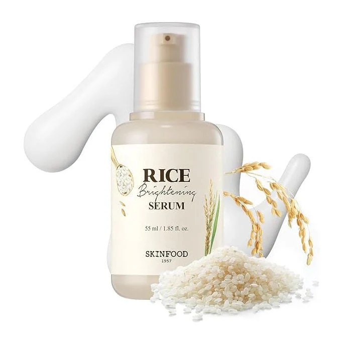 Tinh chất dưỡng trắng da chiết xuất gạo Skinfood Rice Brightening Serum 55ml 1