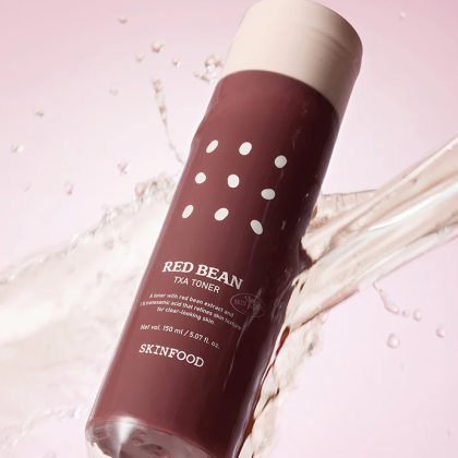 Nước hoa hồng dưỡng chống lão hóa da chiết xuất đậu đỏ Skinfood Red Bean Tranexamic Acid Toner 150ml