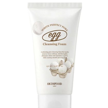 Sữa Rửa Mặt Se Khít Lỗ Chân Lông Skinfood Egg White Perfect Pore Cleansing Foam 150ml