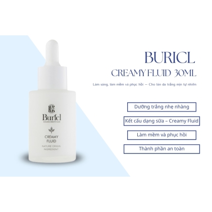 Tinh chất dưỡng trắng da Buricl Creamy Fluid 30ml