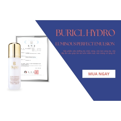 Sữa dưỡng trắng da Buricl Hydro Luminous Perfect Emulsion 100ml