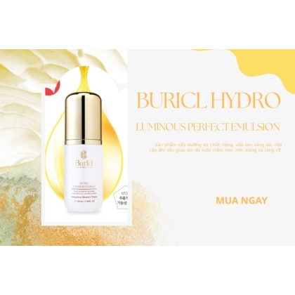 Tinh chất dưỡng trắng da chống lão hóa Buricl Hydro Luminous Perfect Essence 40ml