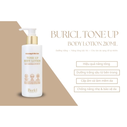 Kem dưỡng trắng nâng tông da toàn thân Buricl Tone Up Body Lotion 210ml