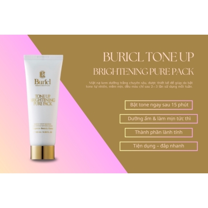 Mặt nạ dưỡng trắng da Buricl Tone up Brightening Pure Pack 100ml