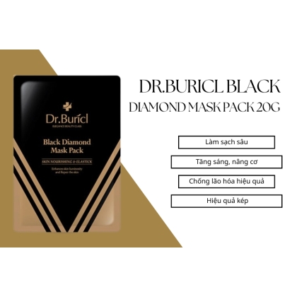 Mặt nạ dưỡng trắng sáng chống lão hóa Dr.Buricl Black Diamond Mask Pack 20g