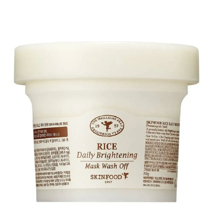 Mặt nạ dưỡng trắng da gạo Skinfood Rice Daily Brightening Mask Wash Off 120g