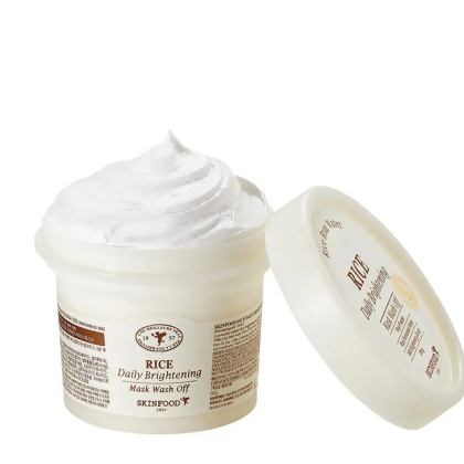 Mặt nạ dưỡng trắng da gạo Skinfood Rice Daily Brightening Mask Wash Off 120g