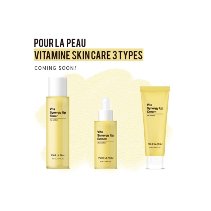 Bộ dưỡng trắng chứa vitamin C Pour La Peau Vita Synergy Up 3 items