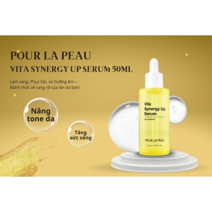 Tinh chất dưỡng da Pour La Peau Vita Synergy Up Serum 50ml
