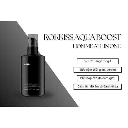 Tinh chất đường cho nam Rokkiss Aqua Boost Homme All In One 2200ml