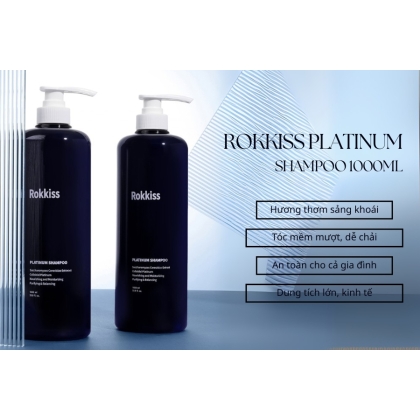 Dầu gội thảo mộc thiên nhiên Rokkiss Platinum Shampoo 1000ml