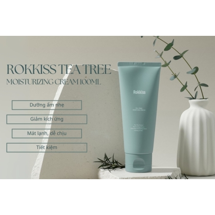 Kem dưỡng ẩm trà xanh Rokkiss Tea Tree Moisturizing Cream 100ml