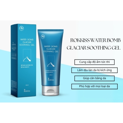 Gel dưỡng làm dịu da Rokkiss Water Bomb Glaciar Soothing Gel 250ml
