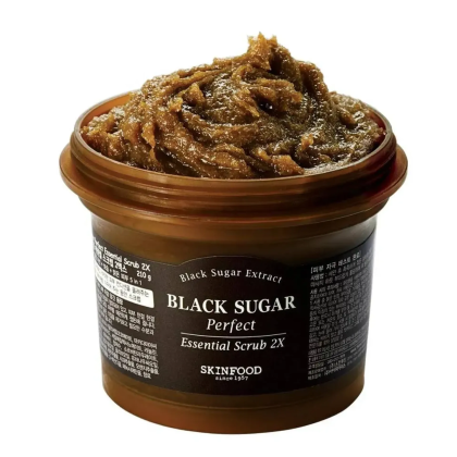 Tẩy Da Chết Skinfood Black Sugar Perfect Essential Scrub 2X 210g